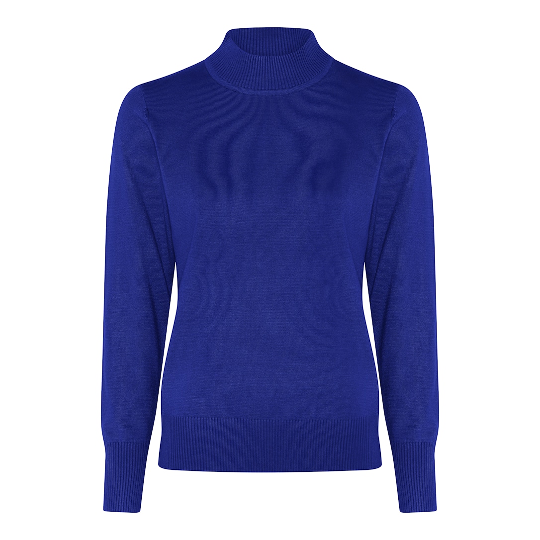 MICHA Viscose Strik - Koboltblå - L