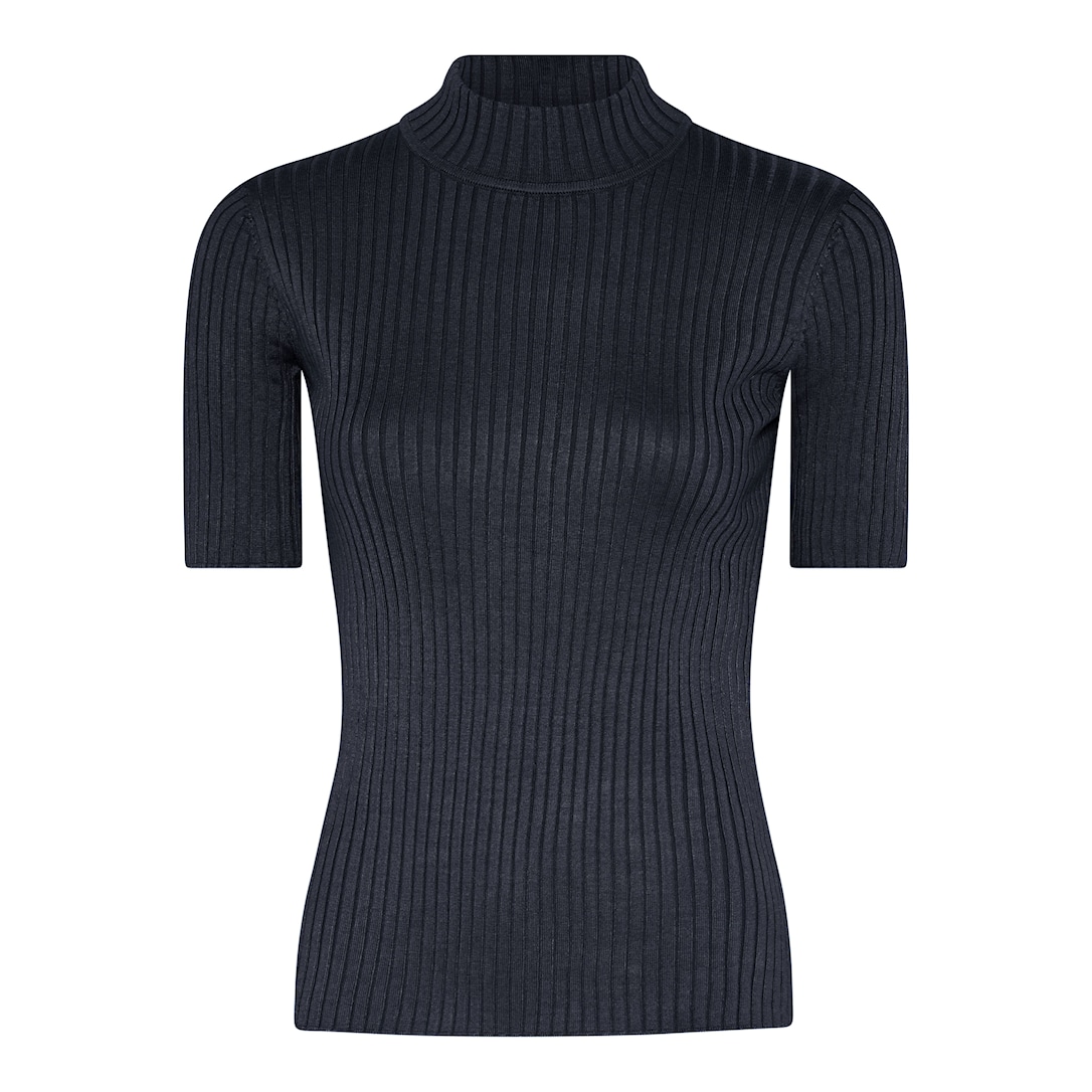 MICHA Viscose Rib Strik - Navy - M