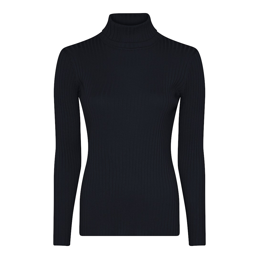 MICHA Viscose Rib Strik - Navy - M