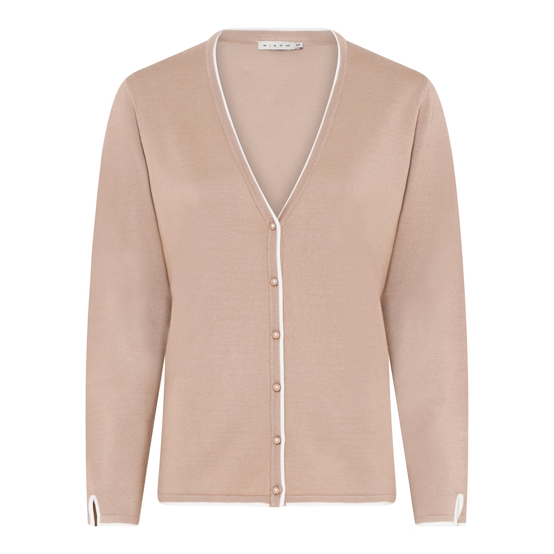 MICHA Viscose Strik med Kant - Kamel - S