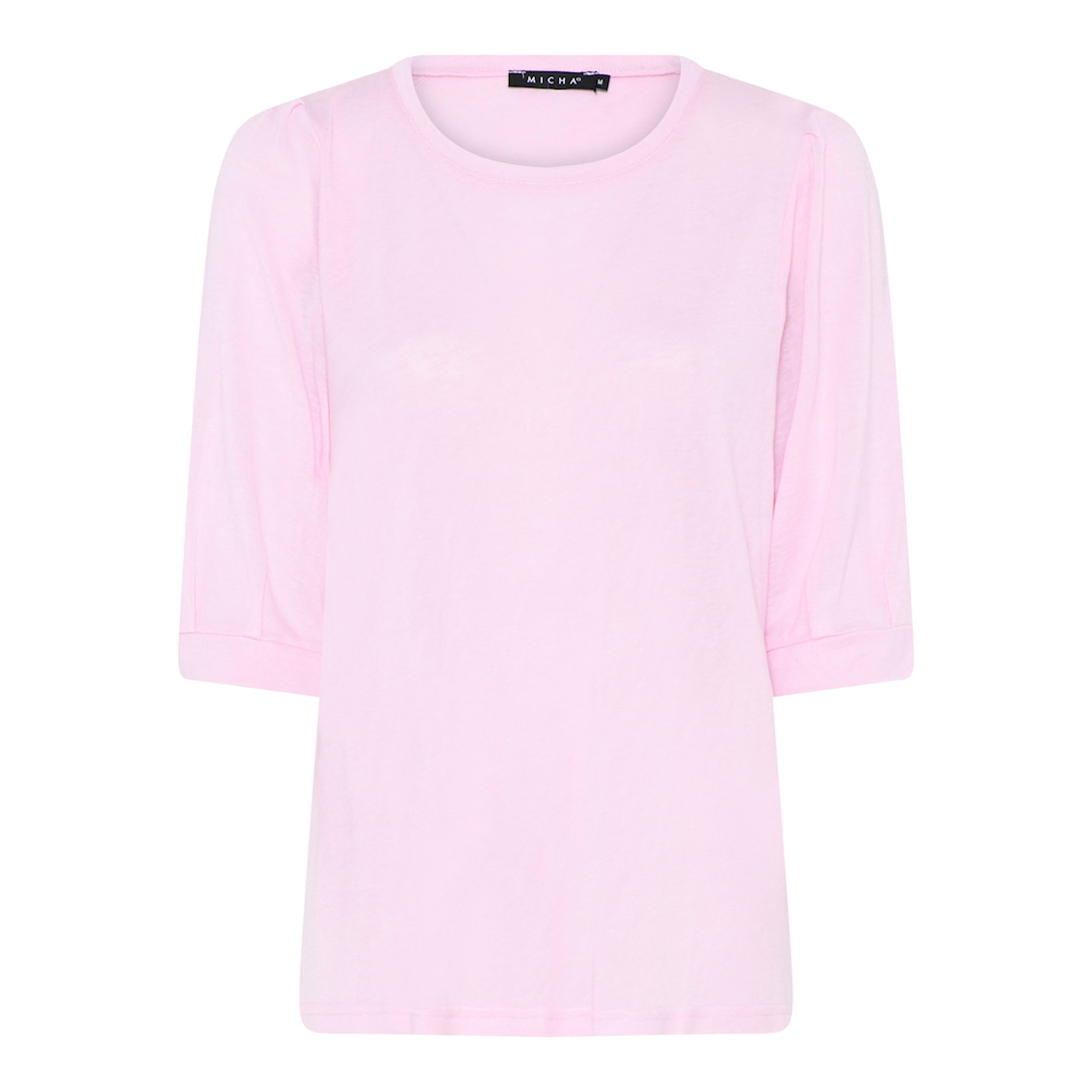 MICHA T-shirt Pure Hør - Pastelrosa - M