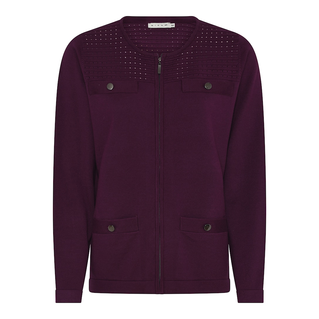 MICHA Viscose Strik - Lilla - L