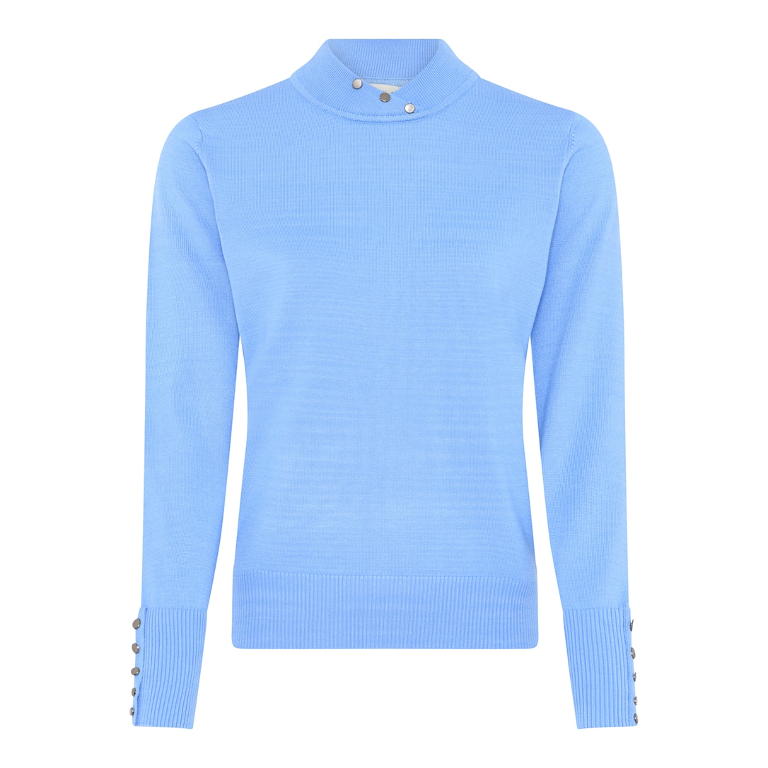 MICHA Viscose Strik - Blå - L