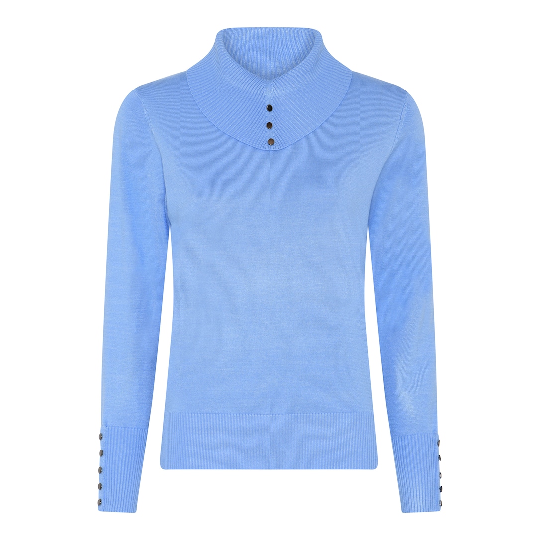 MICHA Viscose Strik - Blå - M