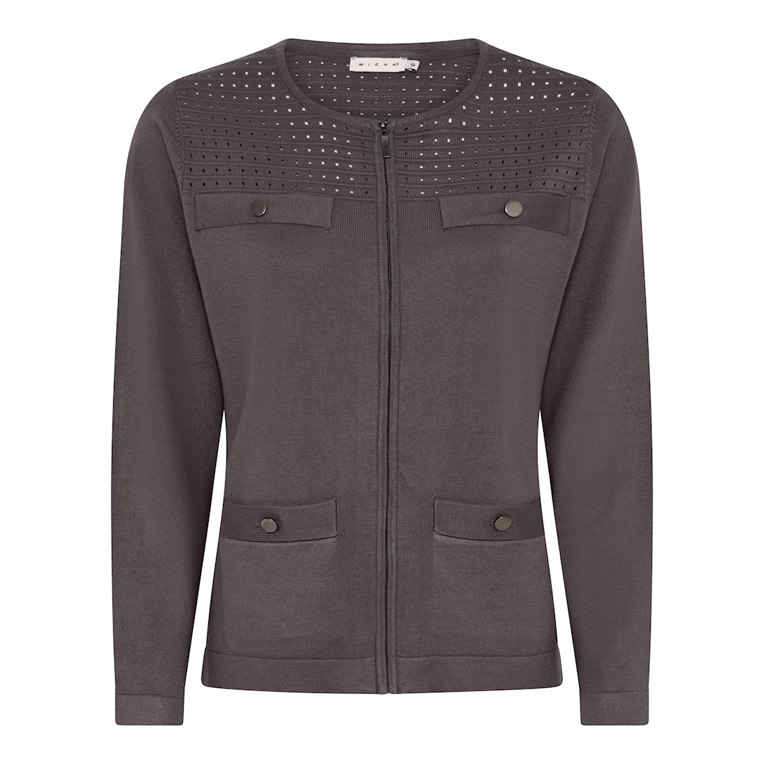 MICHA Viscose Strik - Brun - XXL