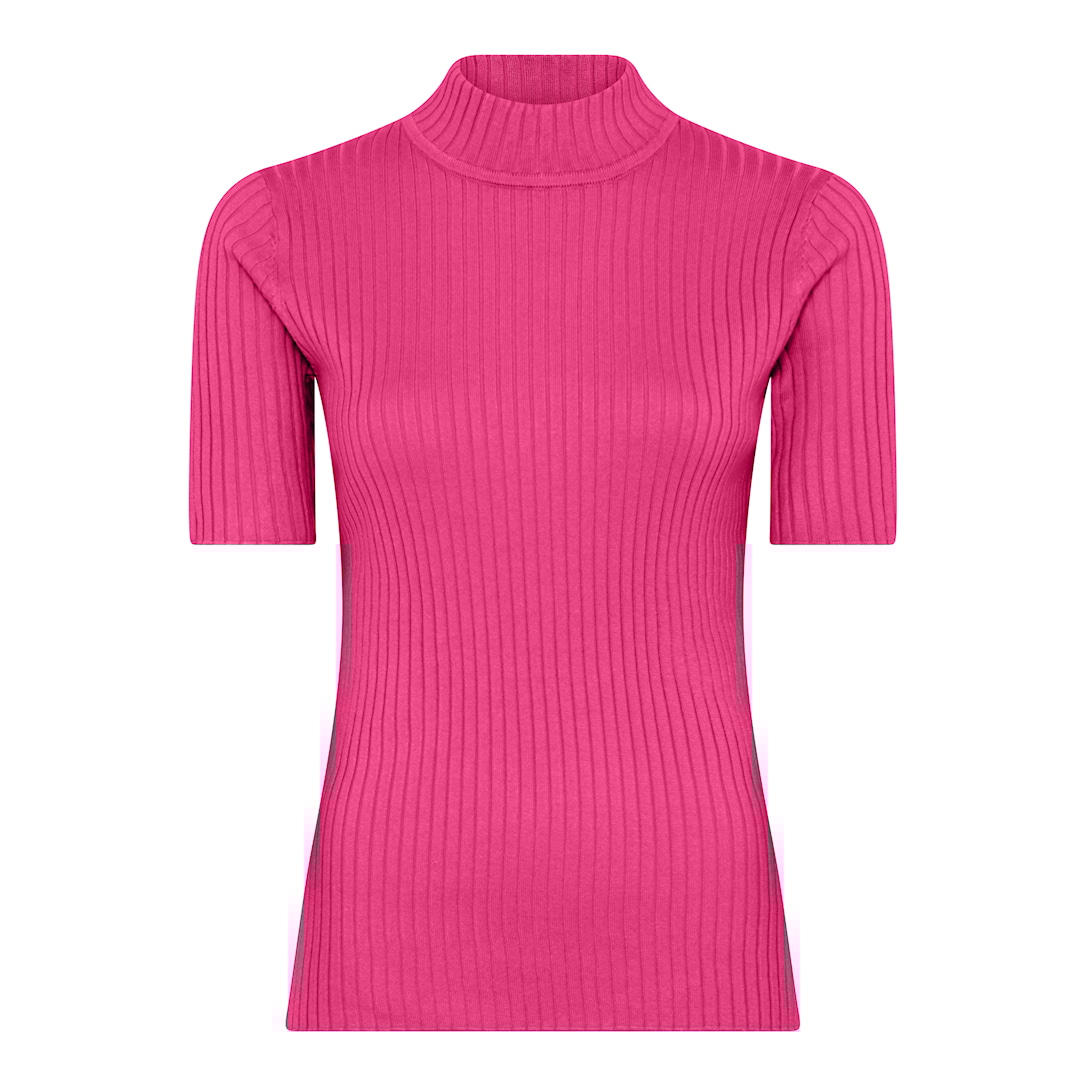MICHA Viscose Rib Strik - Pink - S