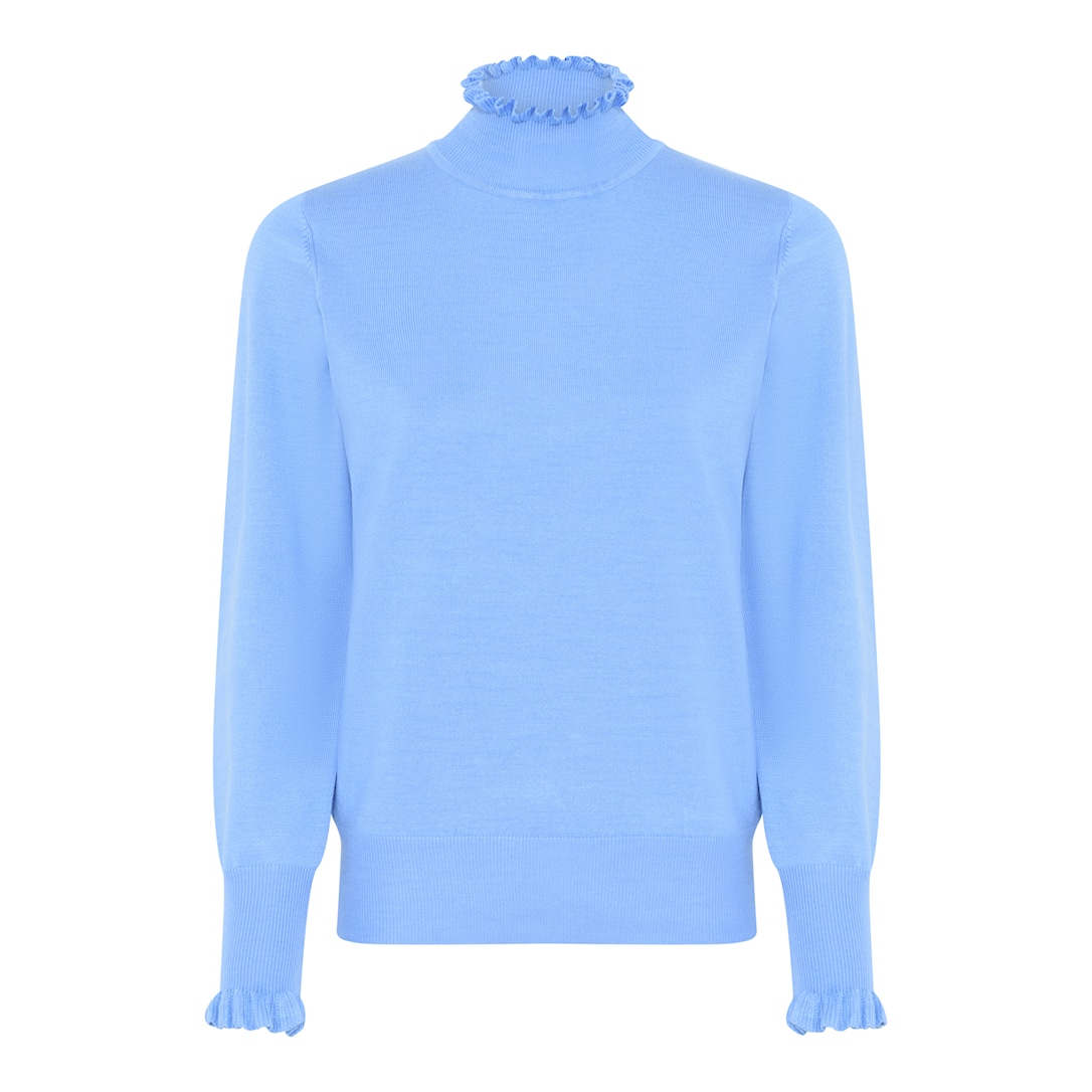 MICHA Viscose Strik - Blå - 4XL