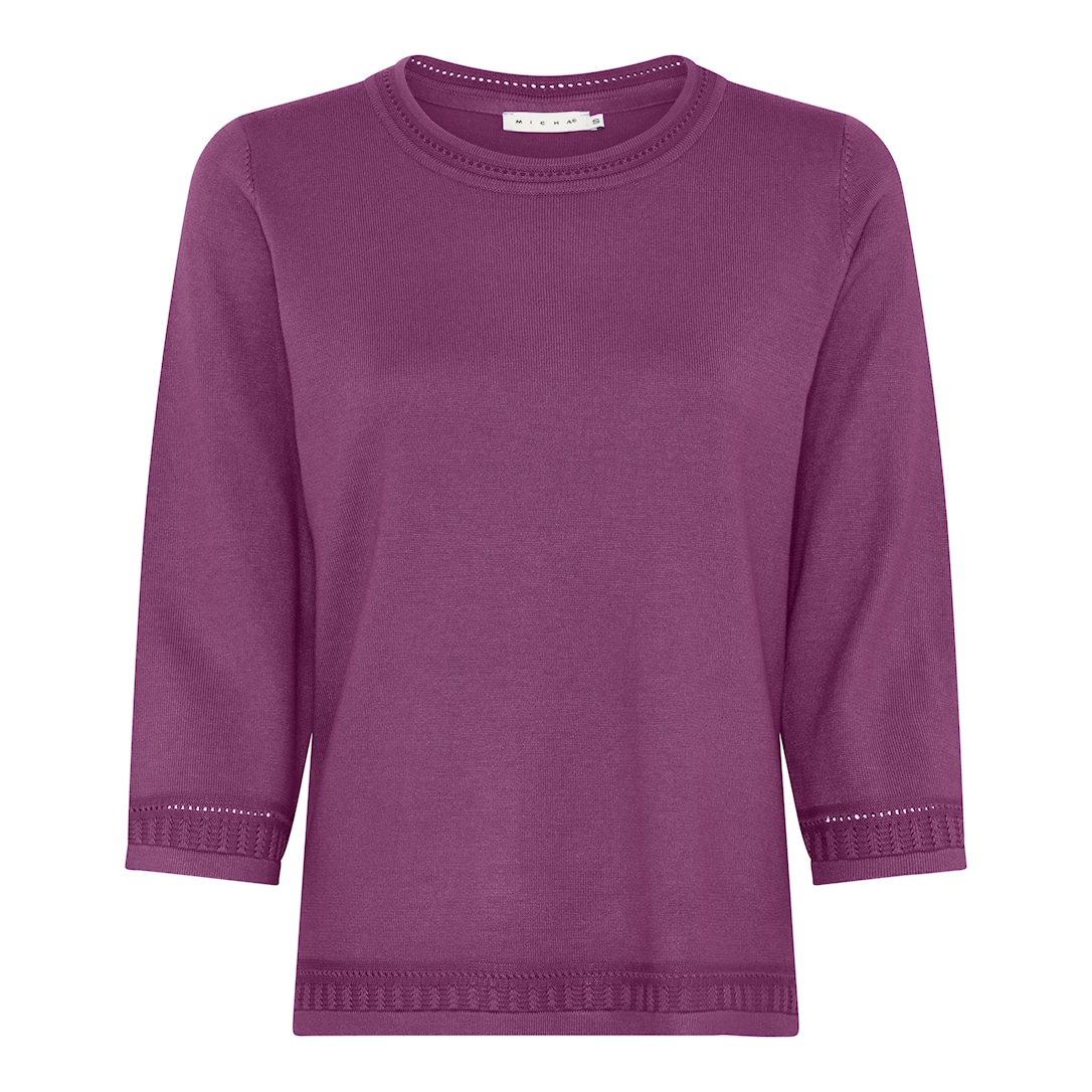 MICHA Viscose Strik - Lilla - L