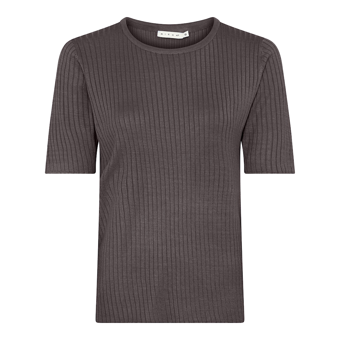 MICHA Viscose Rib Strik - Brun - XXL