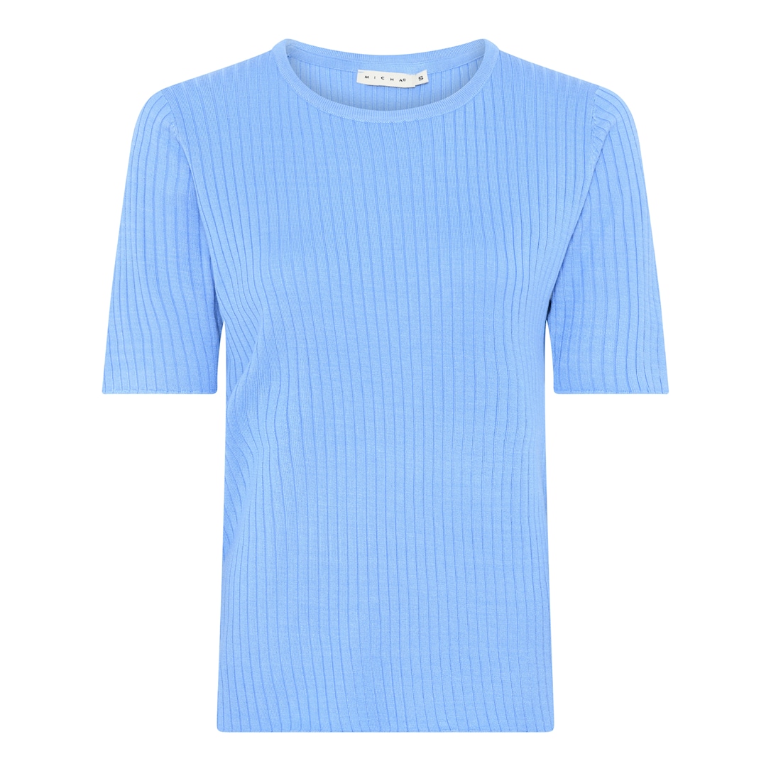 MICHA Viscose Rib Strik - Blå - S