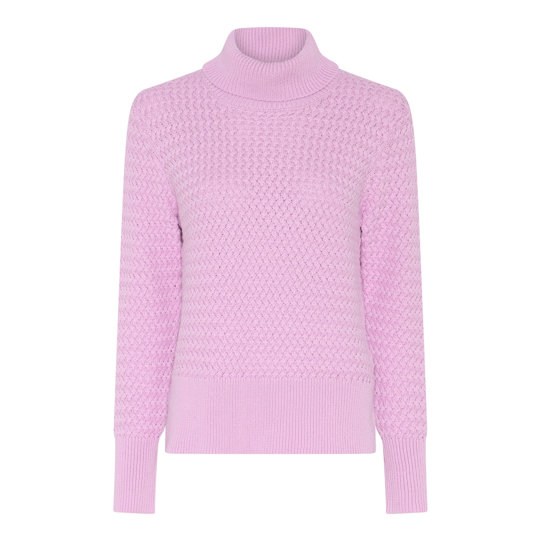 MICHA Organic Bomuld Basket Strik - Rosa - L