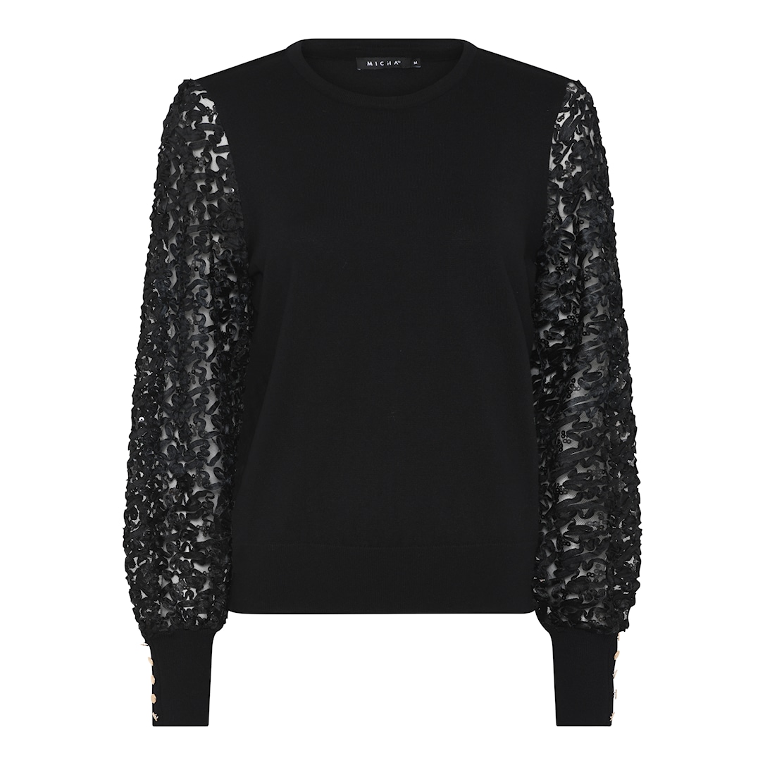 Sequin Lace and Knit