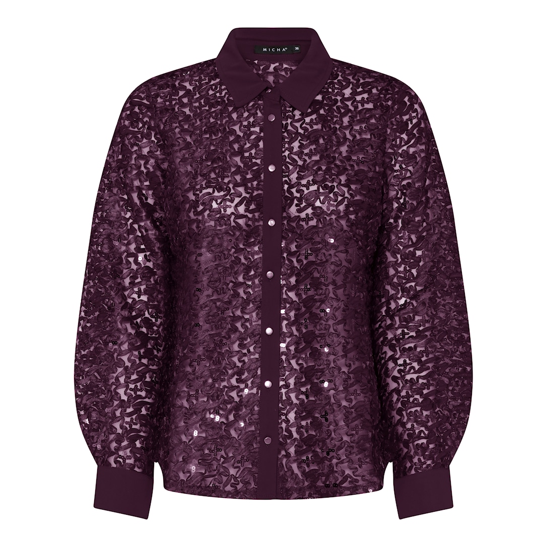 MICHA Palietter Blonde and Strik - Lilla - Str. 34