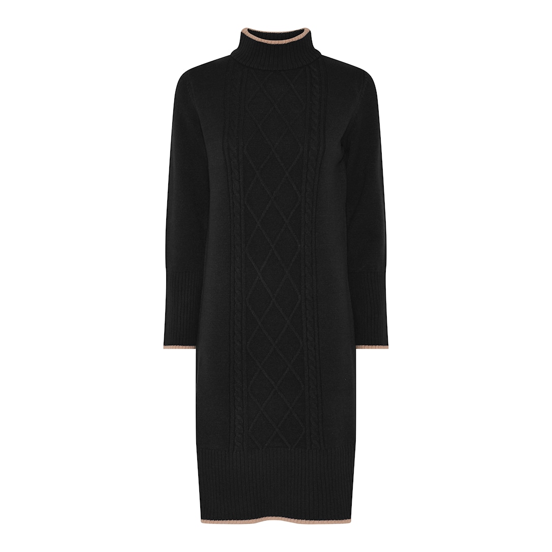 MICHA Comfy Strik - Sort/Kamel - L