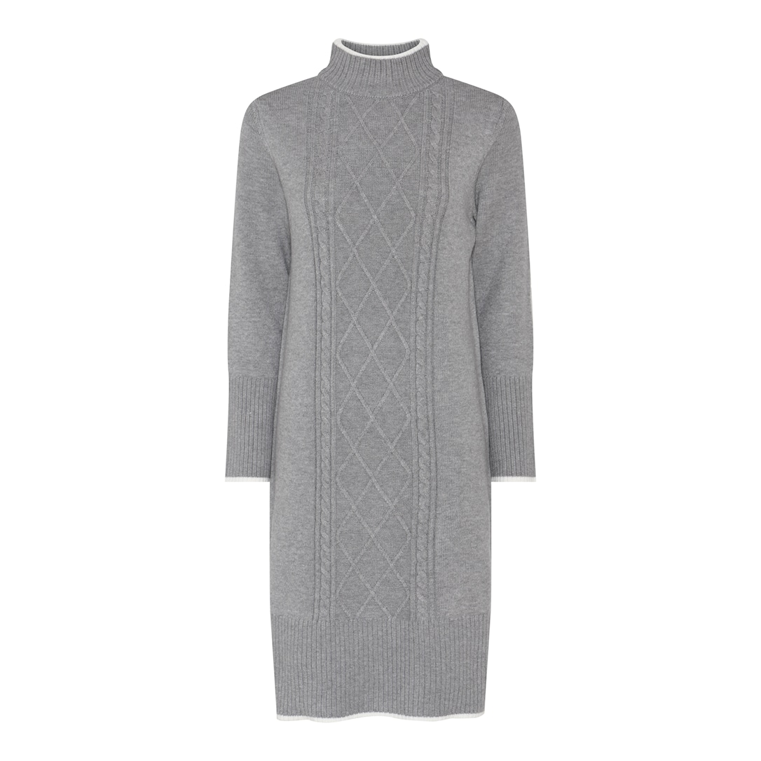 MICHA Comfy Strik - Grå/Offwhite - L