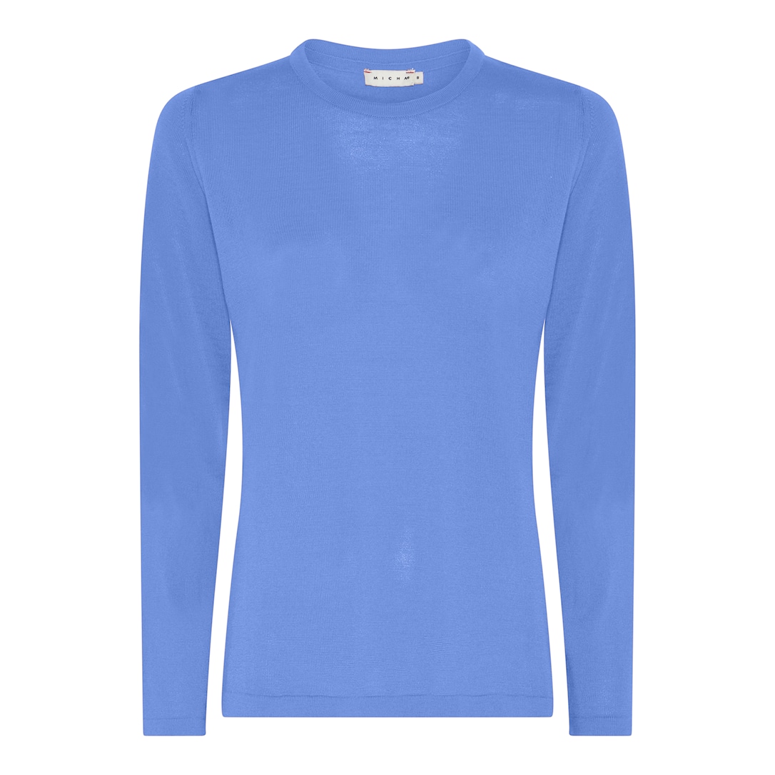 MICHA Strik Uld - Blå - L