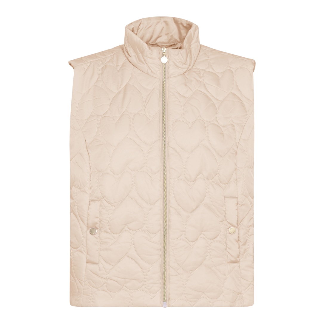 MICHA Top Love Quilt - Vaniljehvid - Str. 34