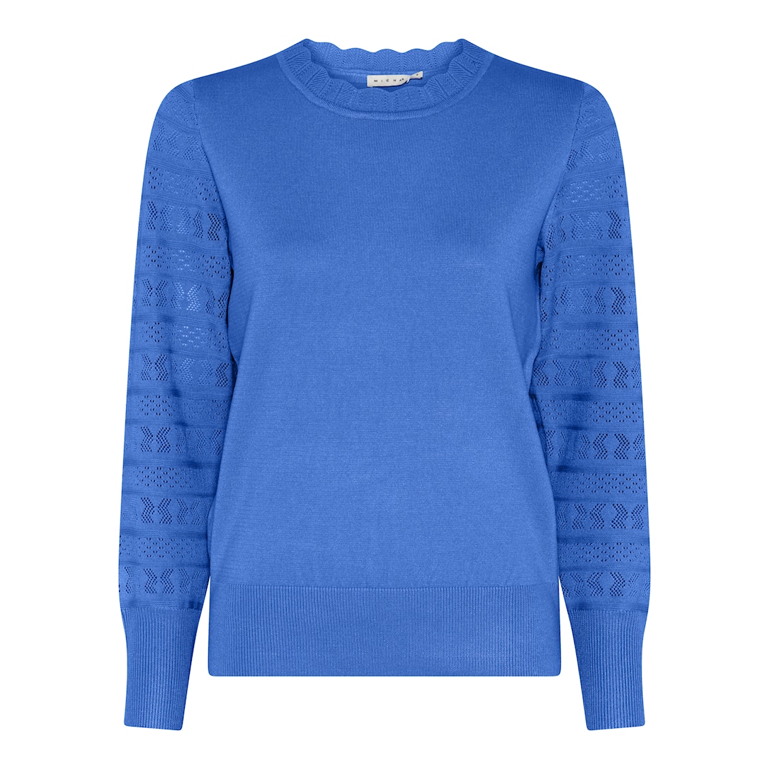 MICHA Eco Vero Forårs Strik - Blå - L