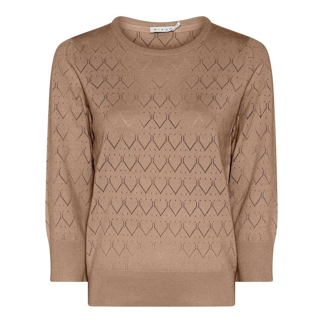 MICHA Eco Vero Forårs Strik - Latte - L