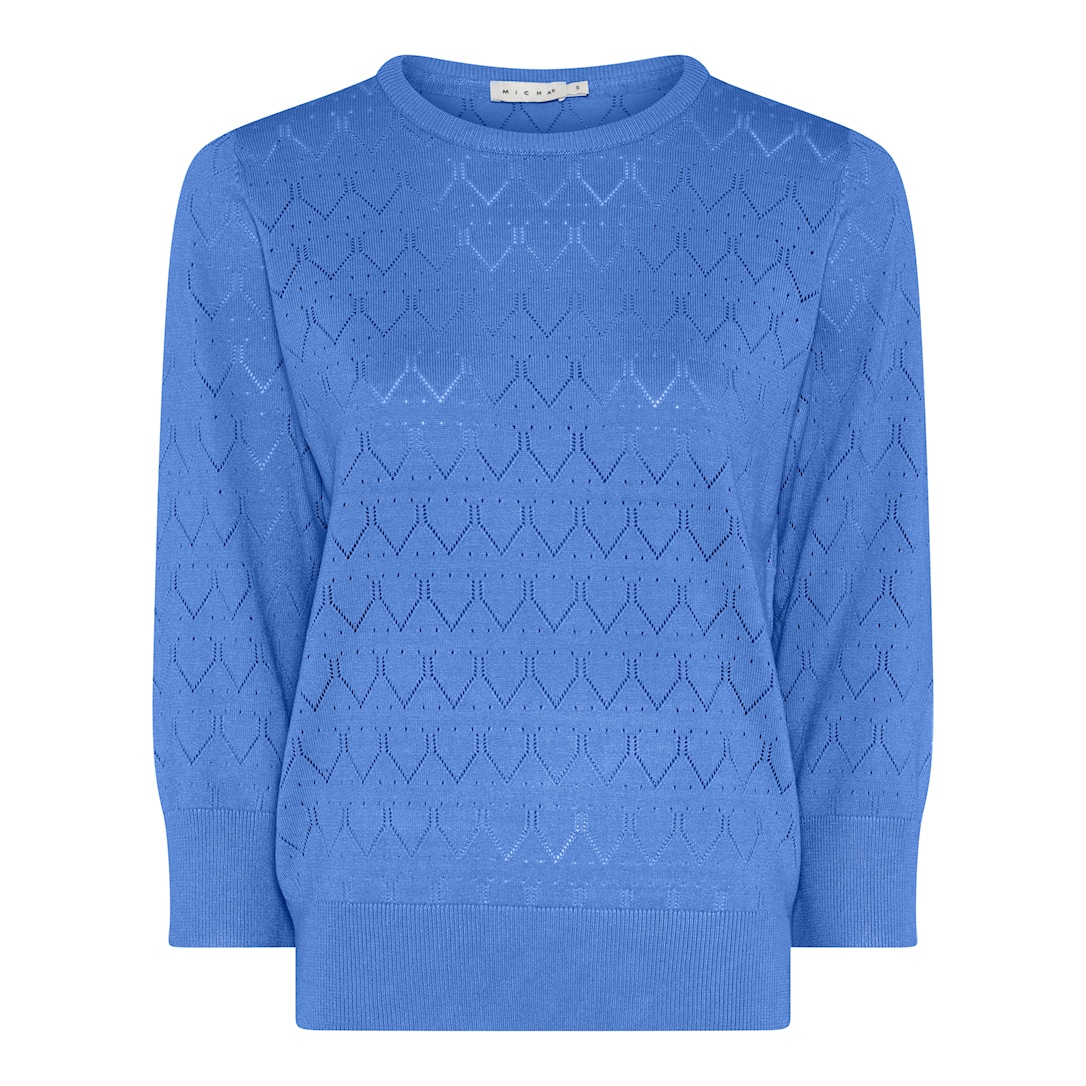 MICHA Eco Vero Forårs Strik - Blå - L