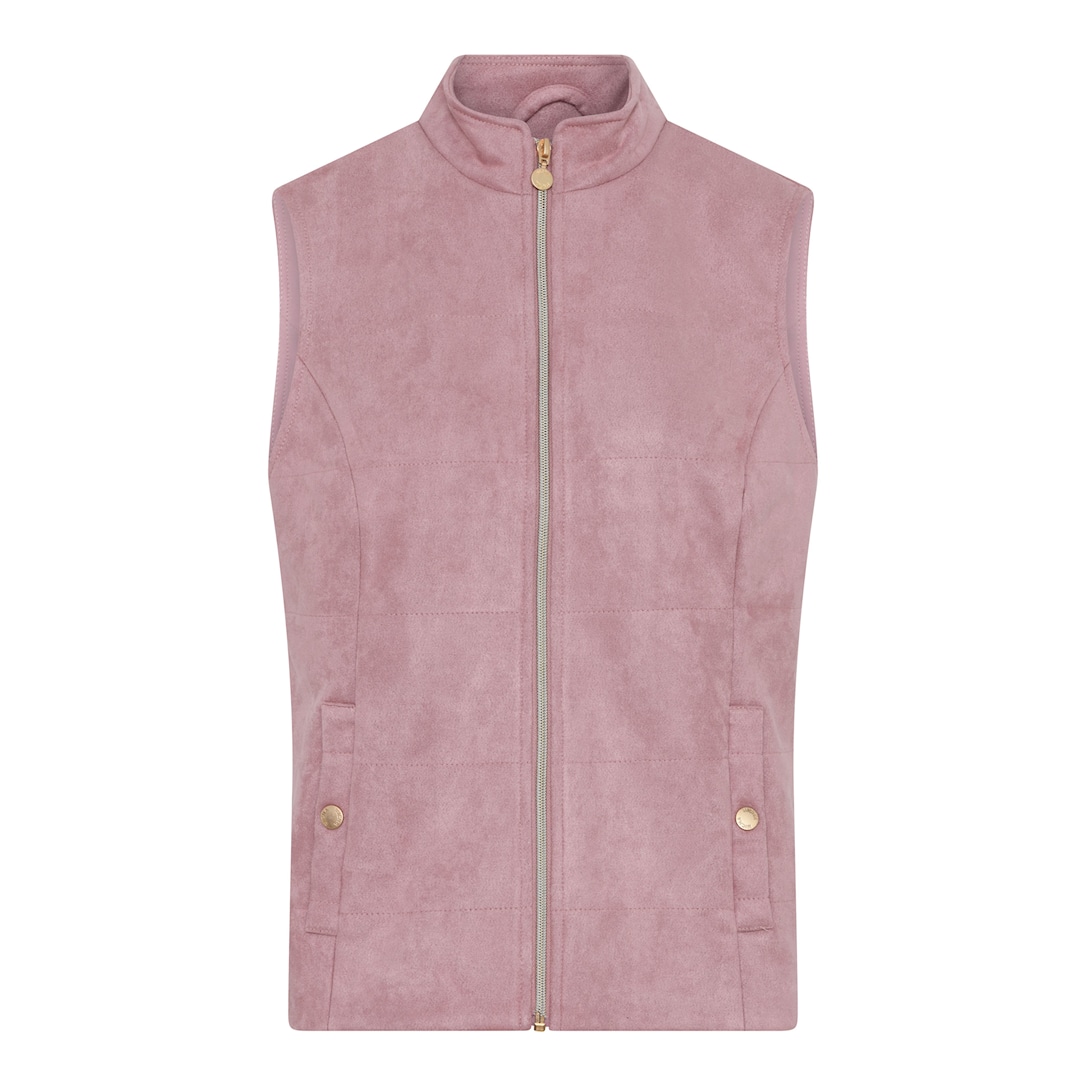 MICHA Top Forårs Ruskind - Rosa - Str. 36