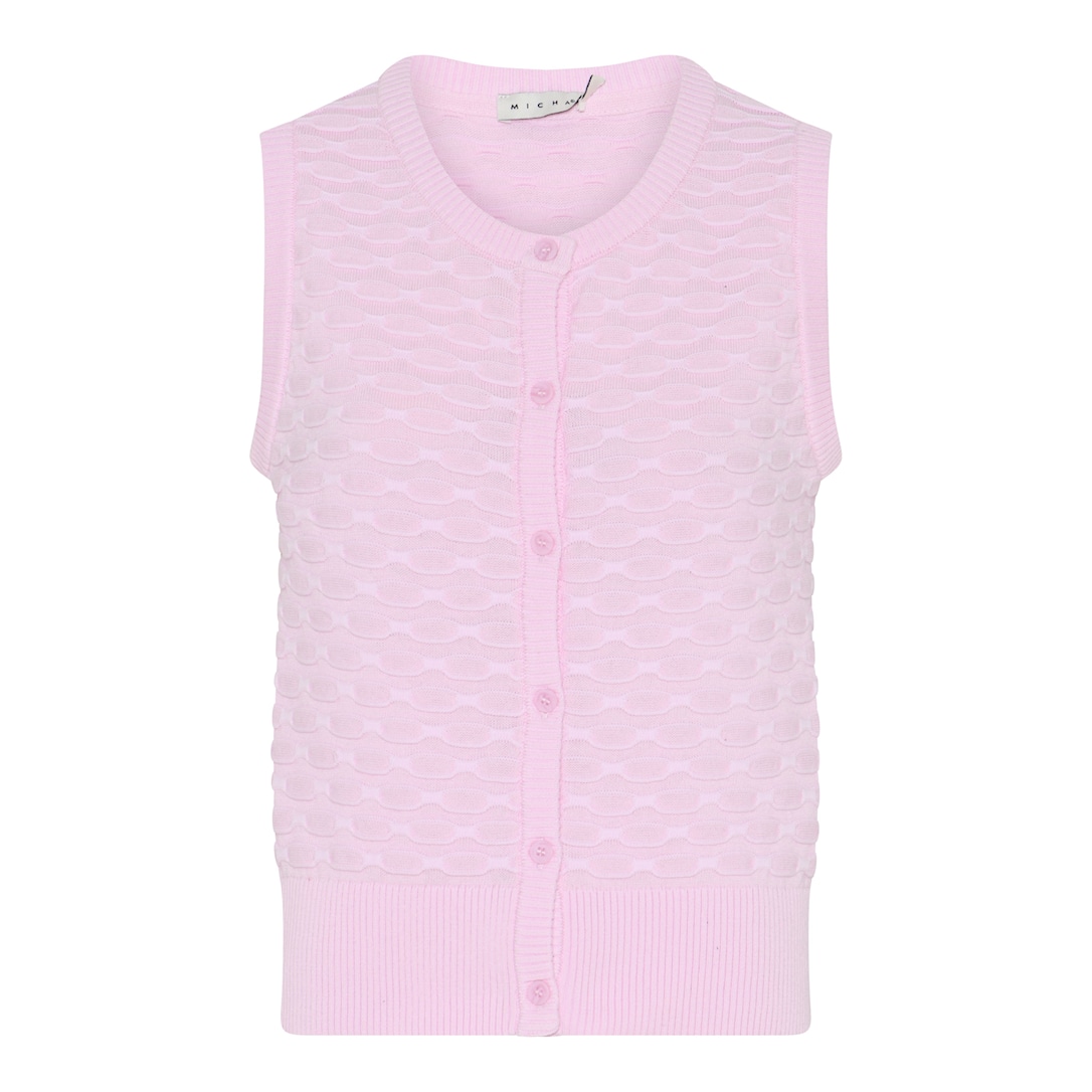 MICHA Bomuld Forårs Strik - Rosa - L