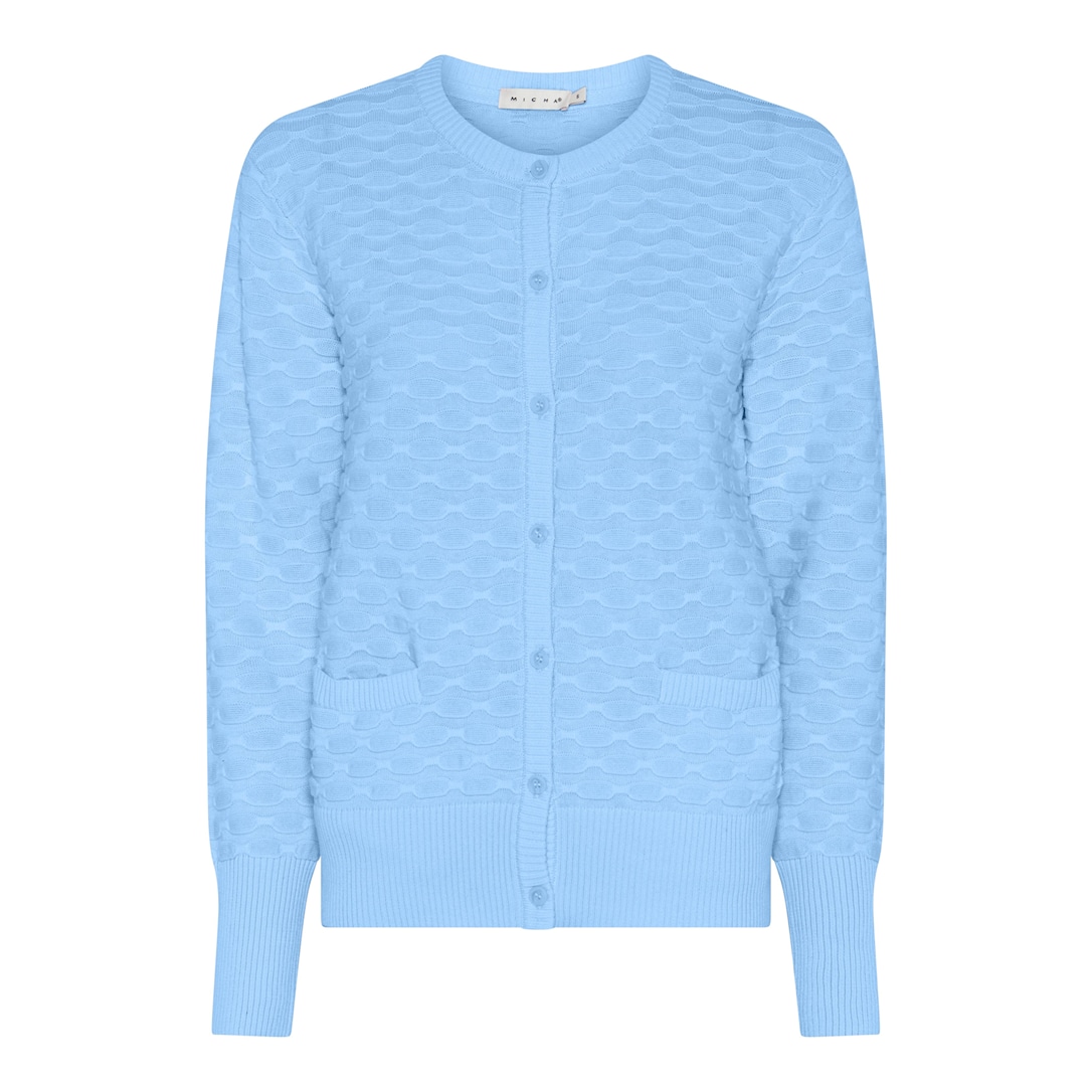 MICHA Bomuld Forårs Strik - Himmelblå - S