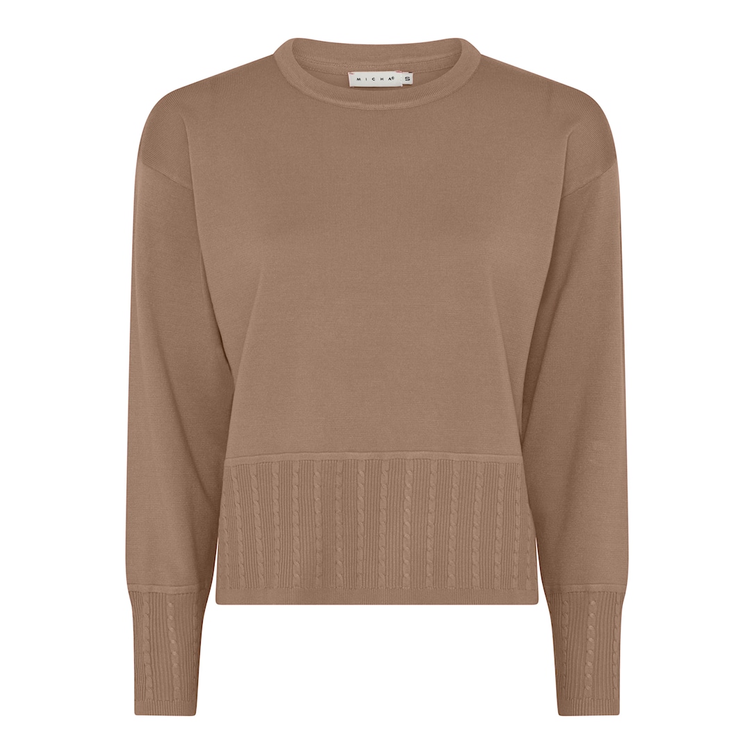 MICHA Forårs Viscose Strik - Latte - L