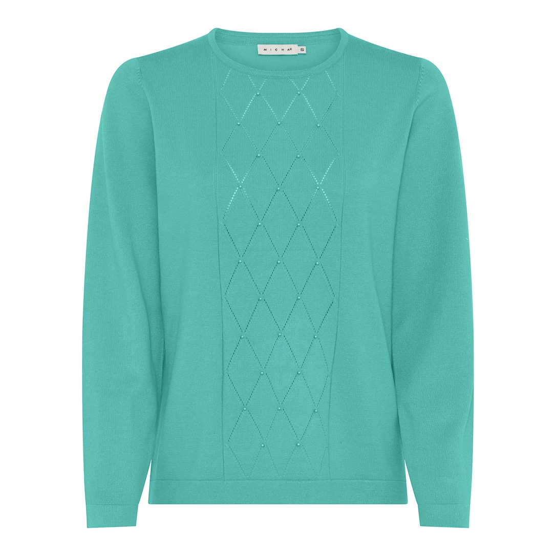 MICHA Forårs Viscose Strik - Frisk Grøn - L