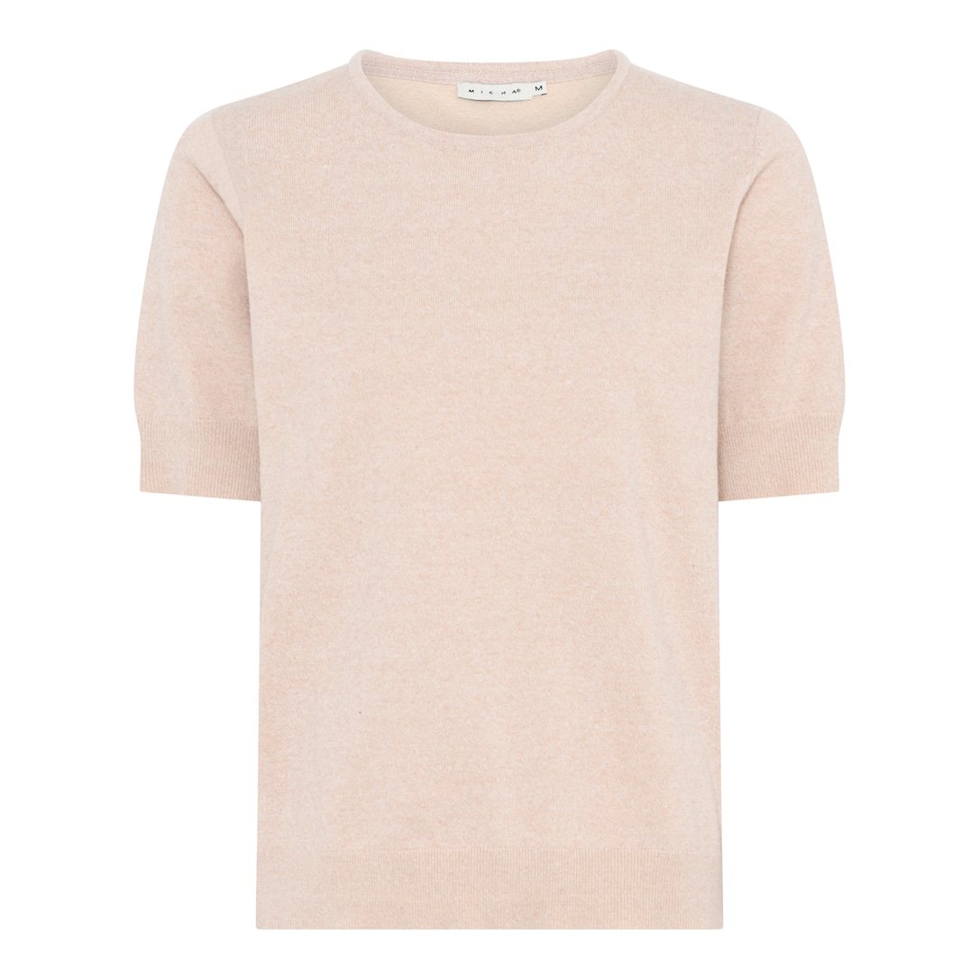 MICHA Melange Bomuld Strik - Beige - L