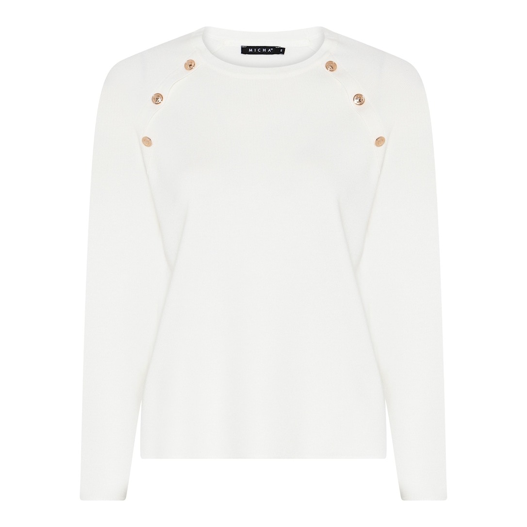 MICHA Milano Forårs Strik - Offwhite - L