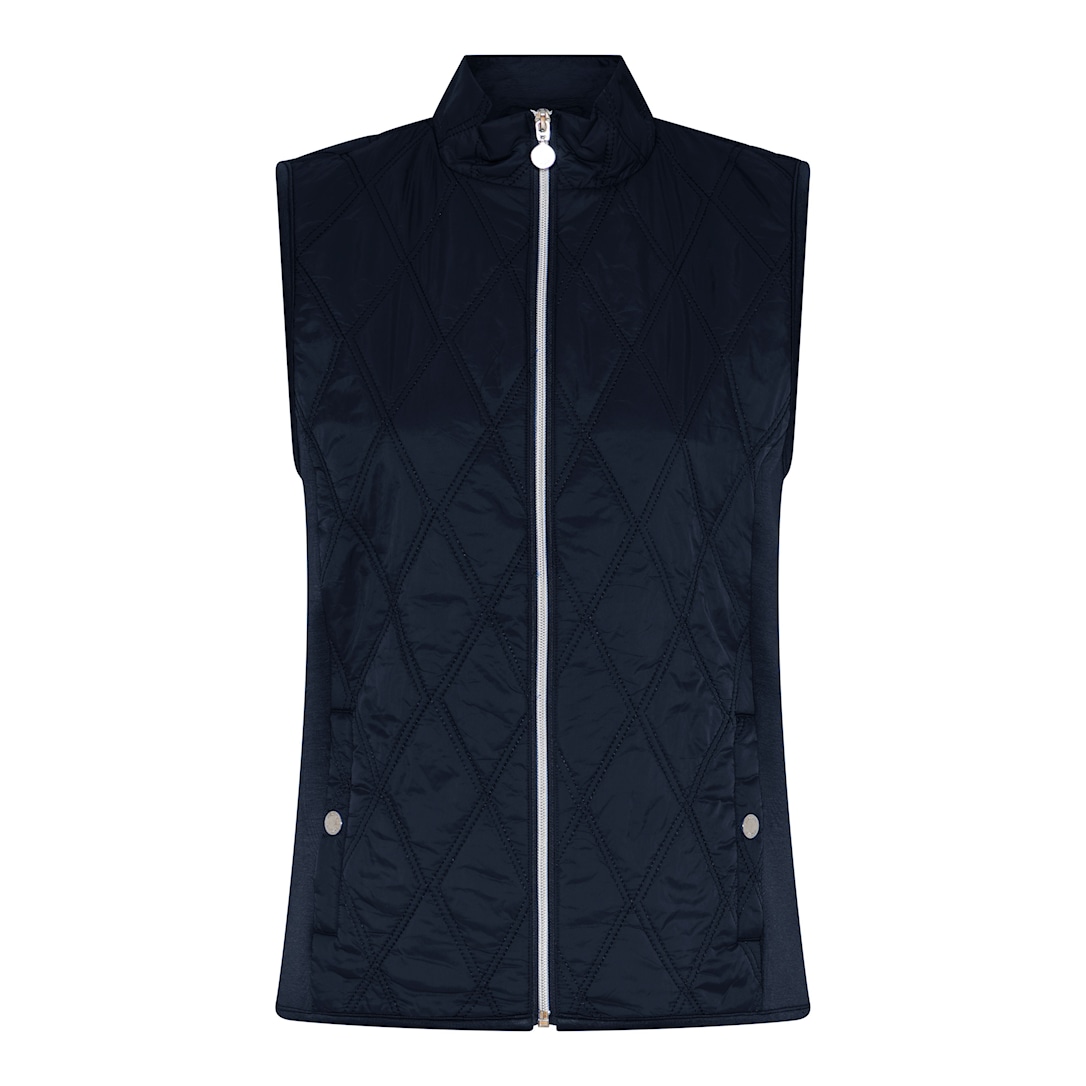 MICHA Top Quilt with Jersey - Navy - L