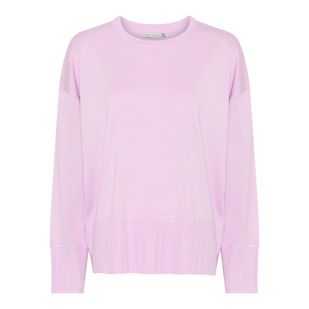 MICHA Forårs Viscose Strik - Rosa - L