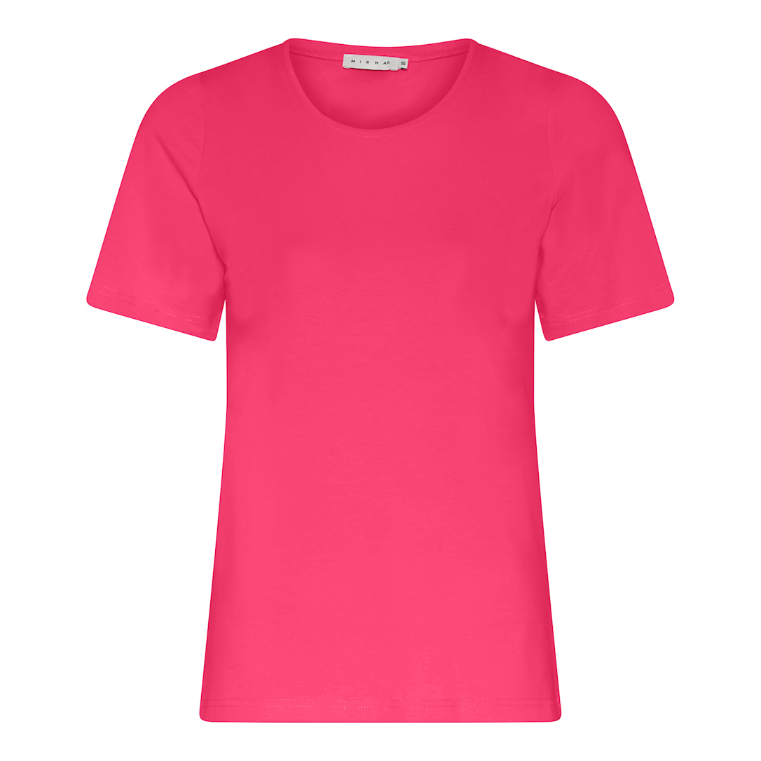 MICHA T-shirt Dame Korte Ærmer Bomuld - Pink - L