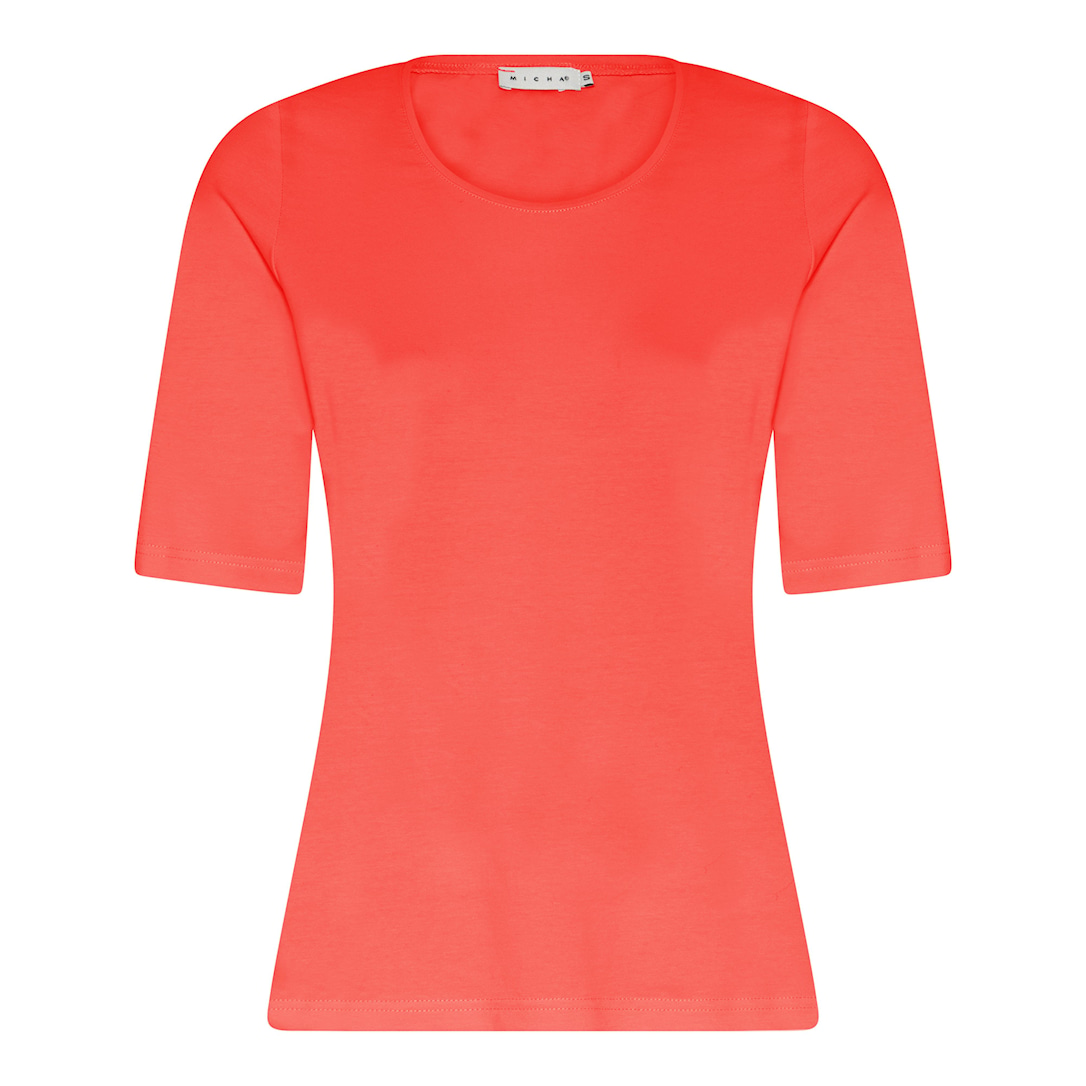 MICHA T-shirt Dame Bomuld - Koral - XXL