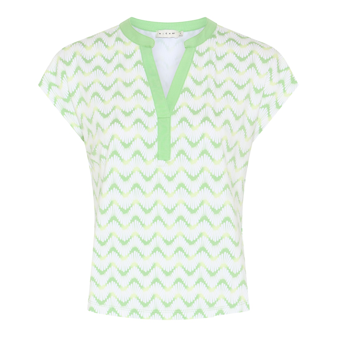 Basic Wave Print T-shirt