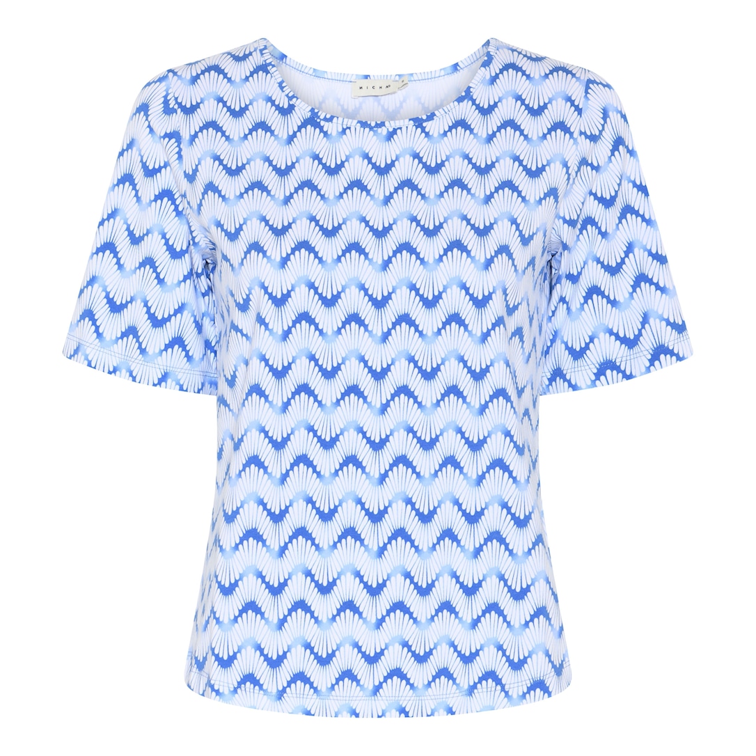 Basic Wave Print T-shirt