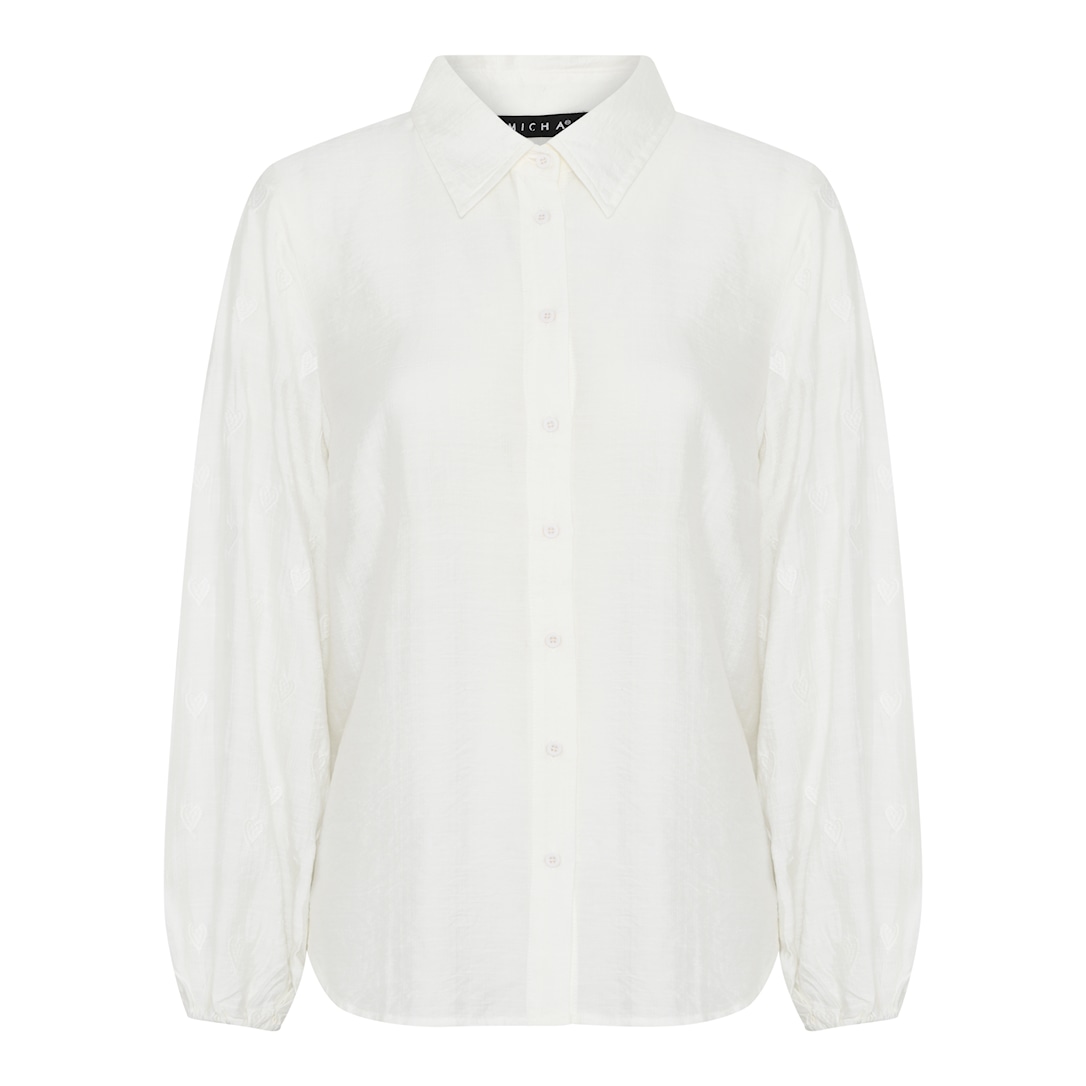 MICHA Bluse Dame - Offwhite - Str. 38