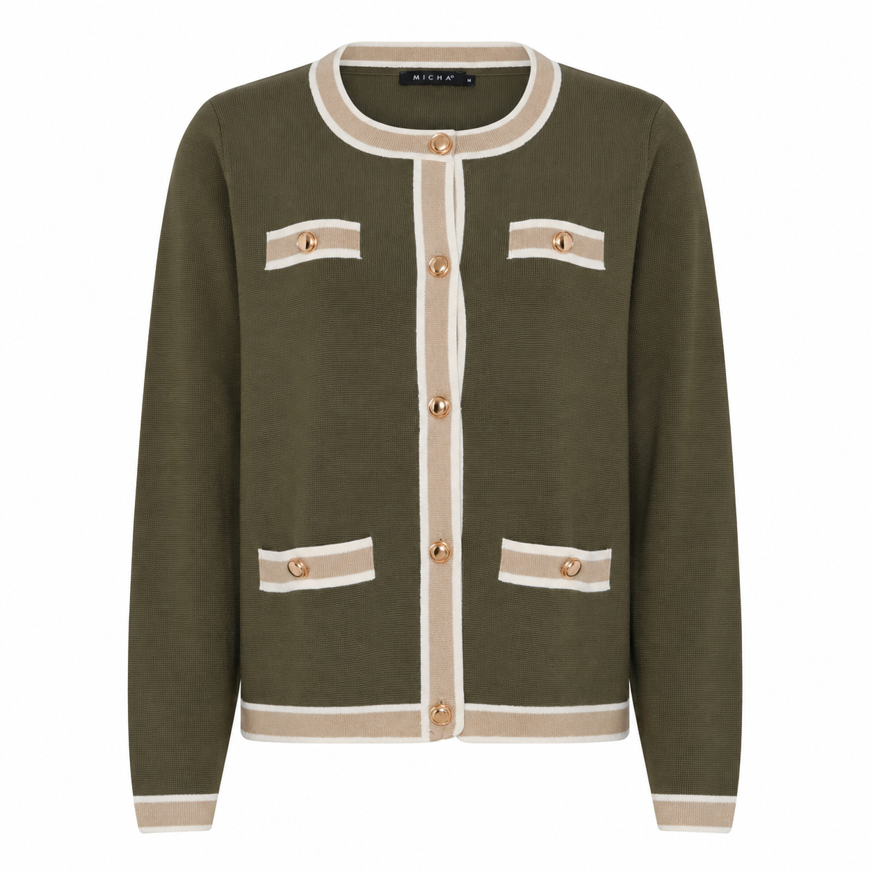 Olive Green/Camel/Offwhite