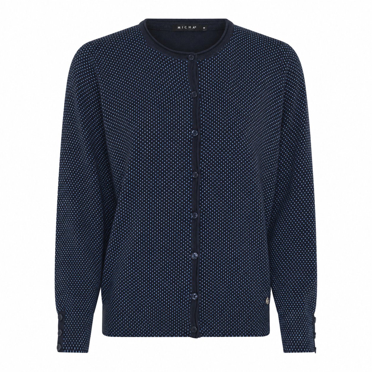 Navy / Dusty blue dot