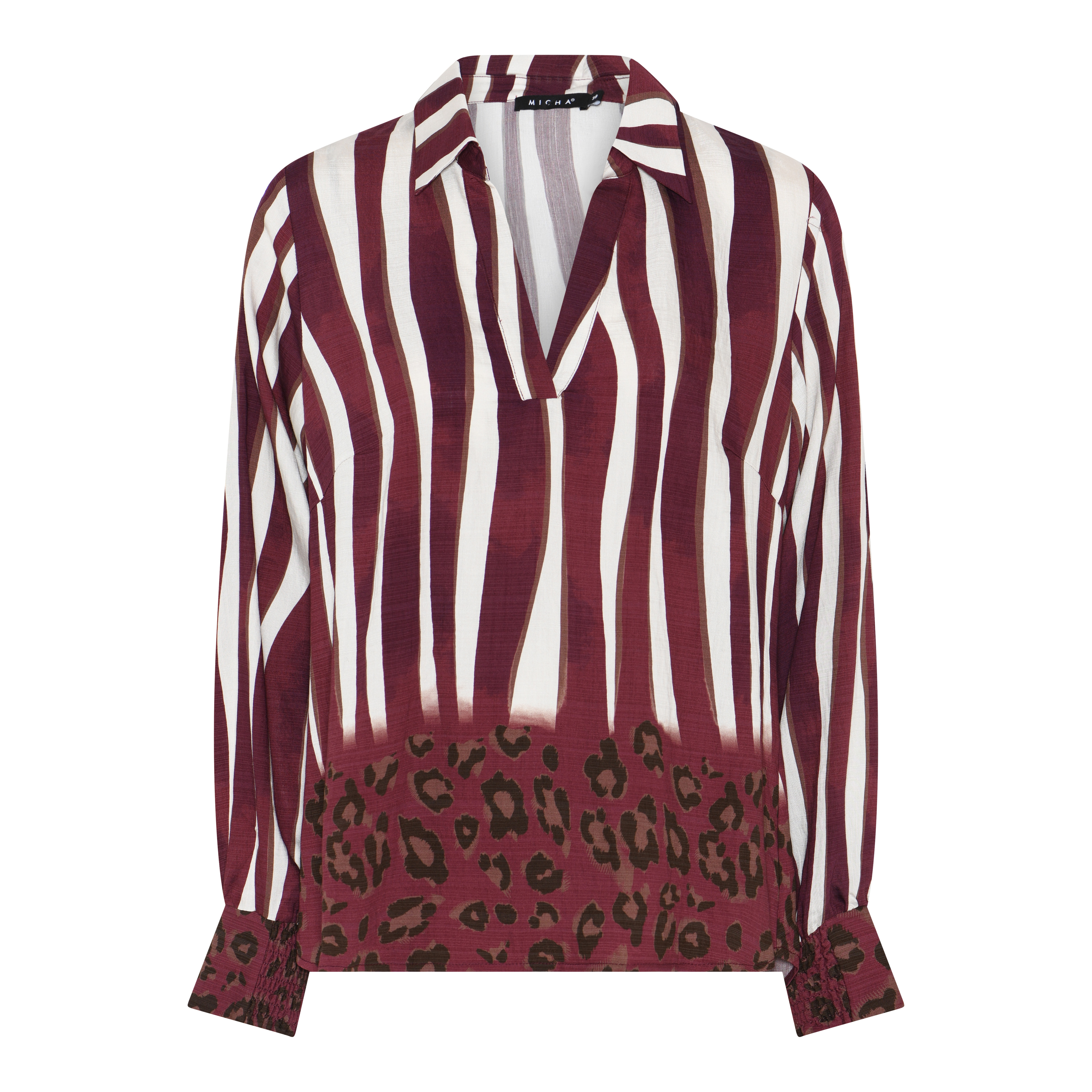 Plum Border print