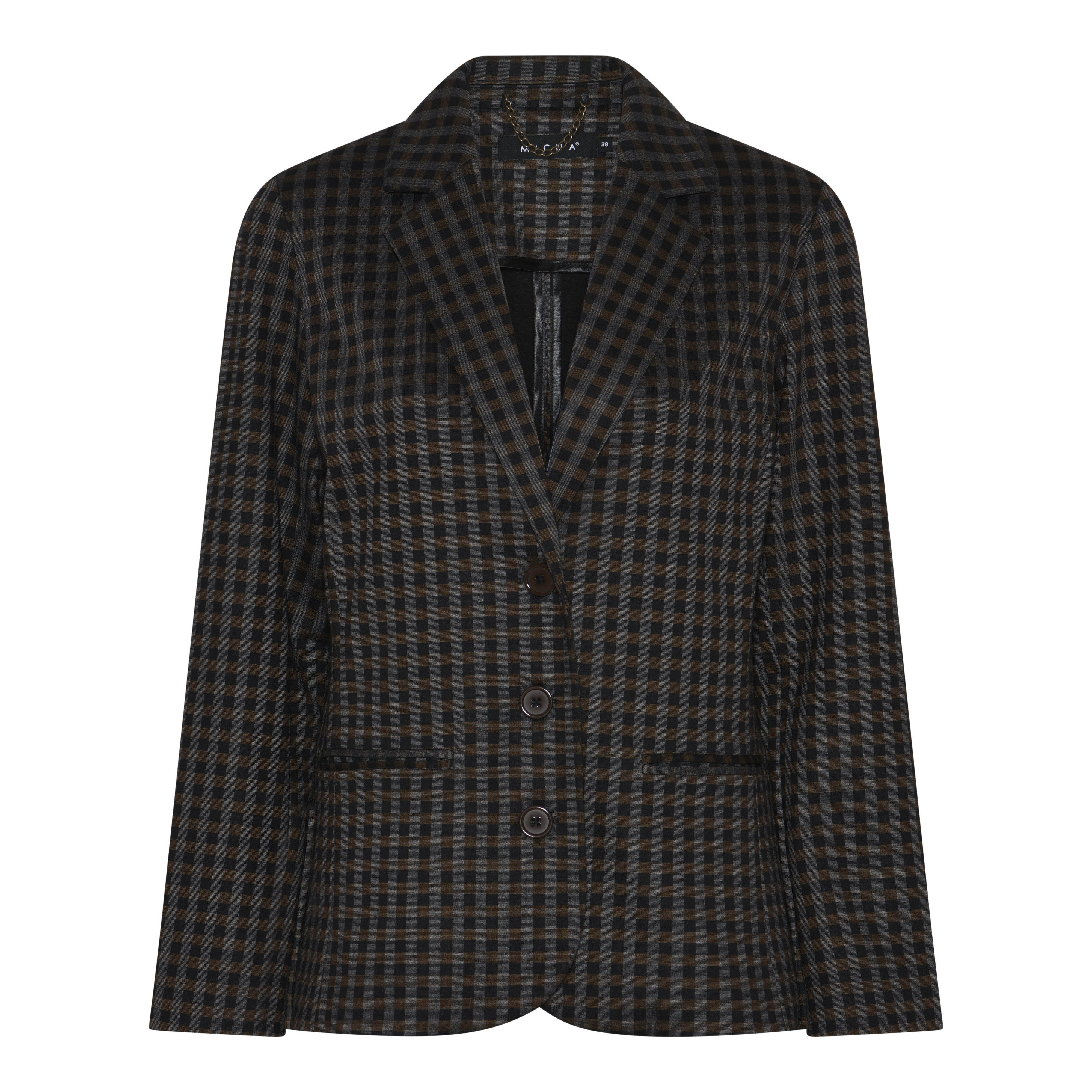 Brown/Black check