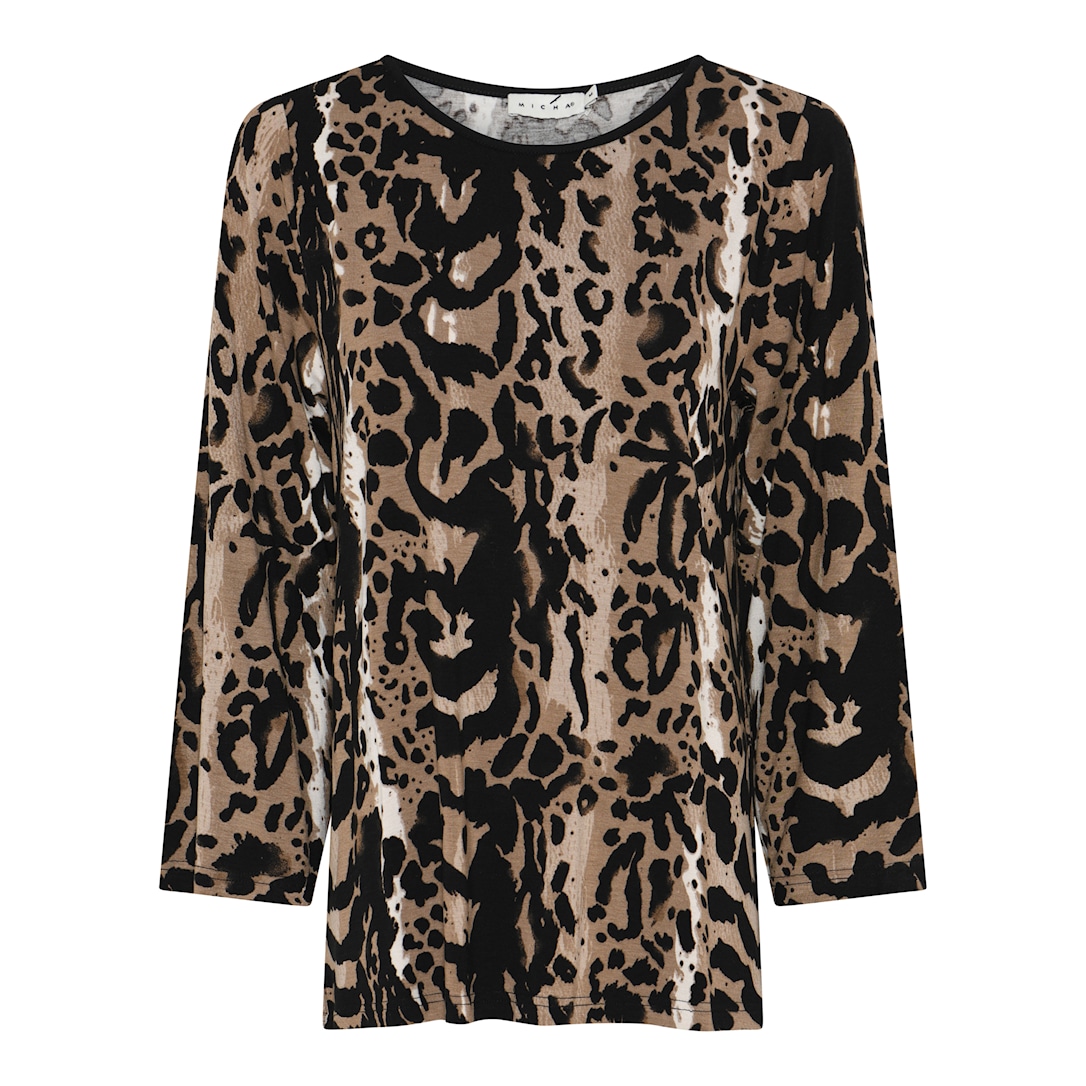 Basic Animal Print T-shirt