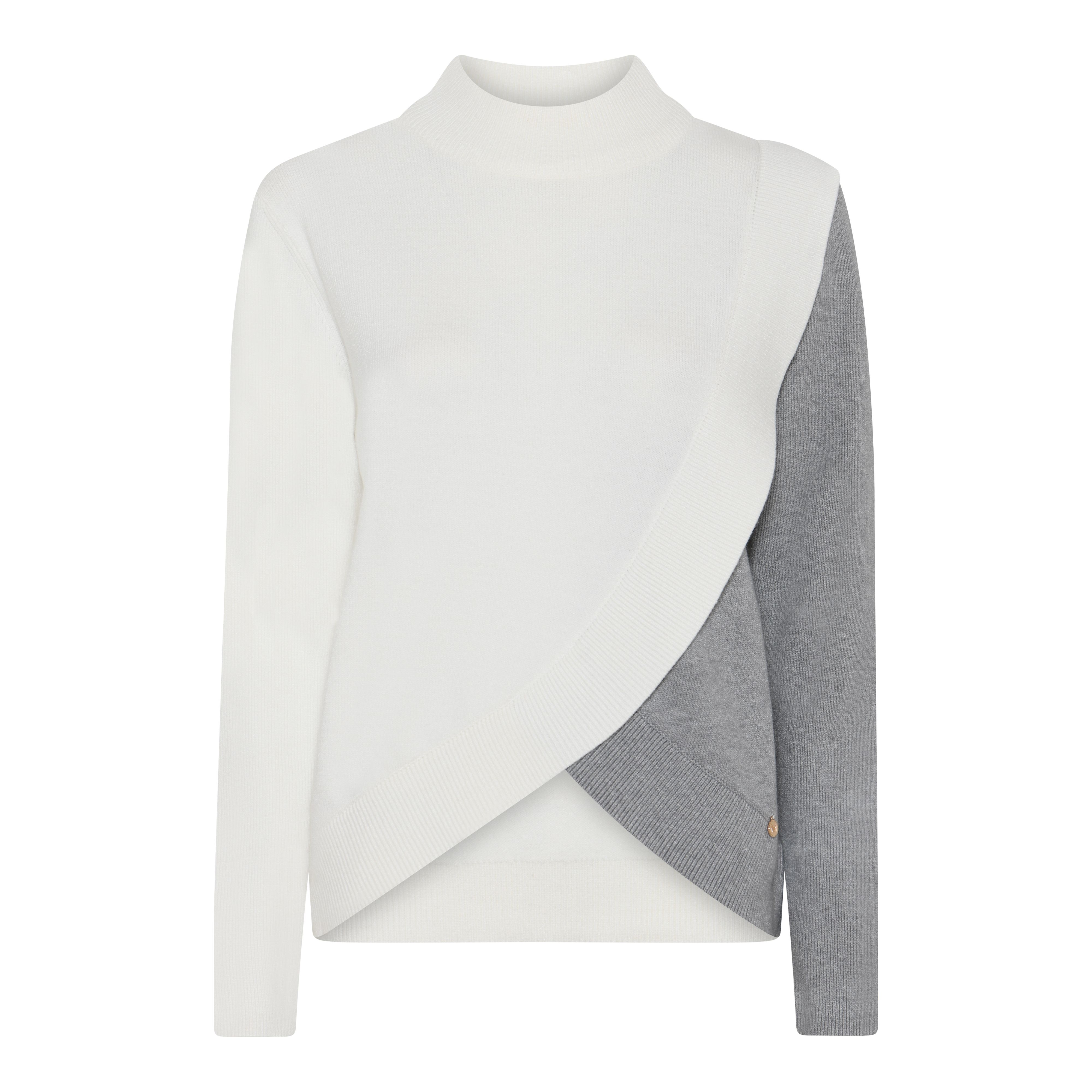 Off white/Lt Grey mel
