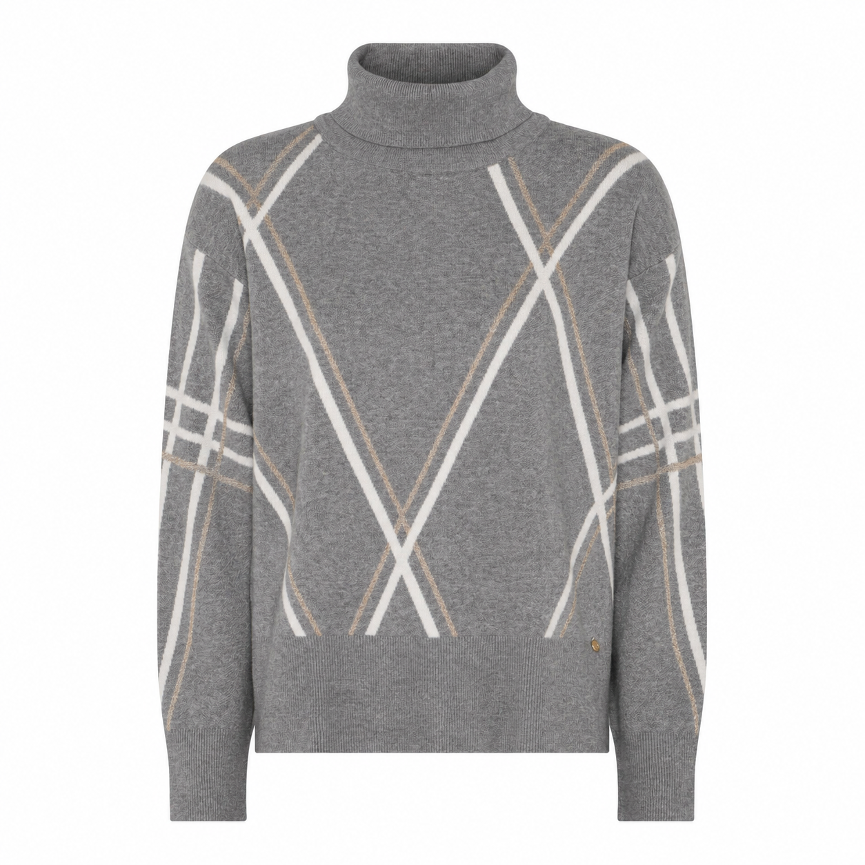 Lt grey mel/Offw/Gold/Pink