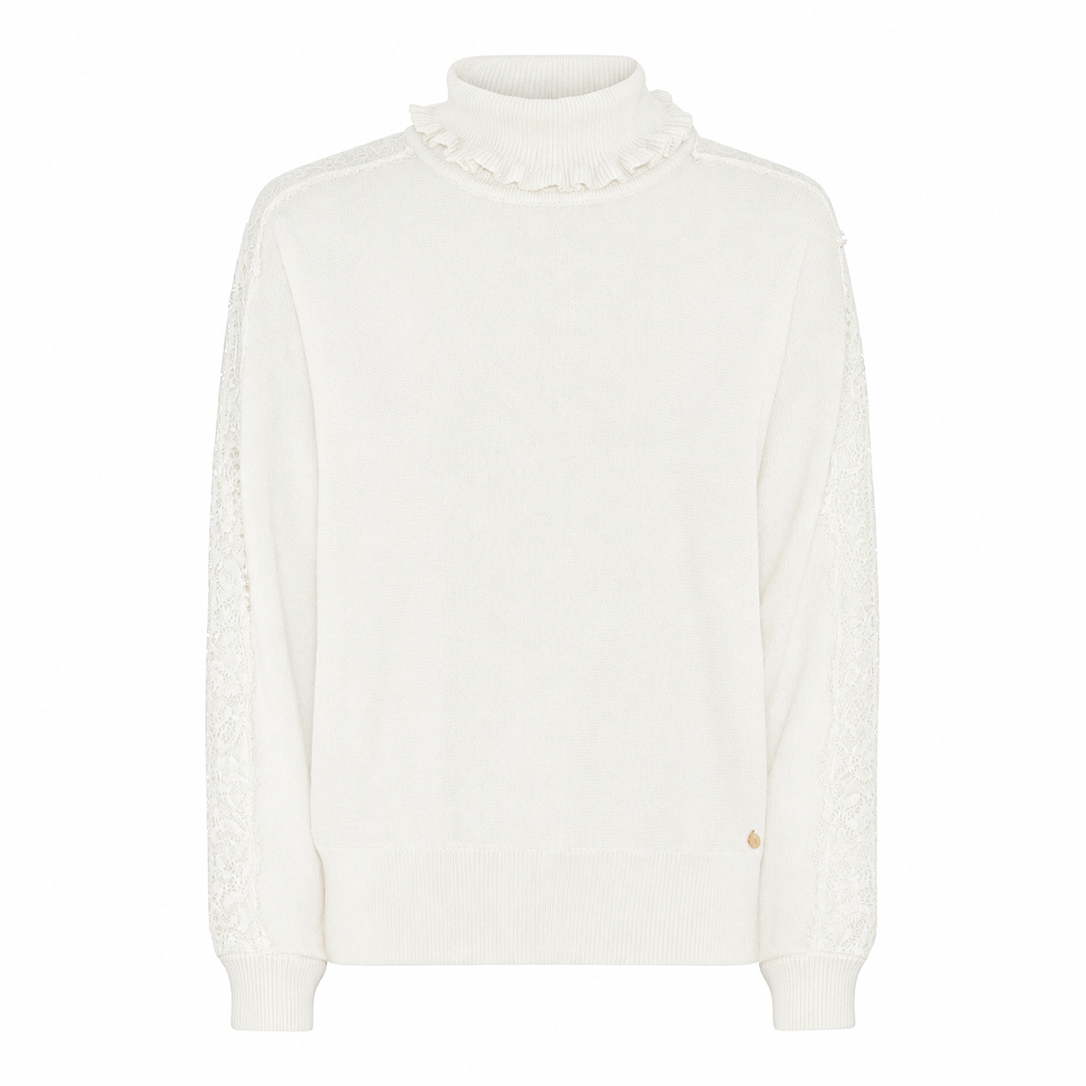 Knit with Lace Detail