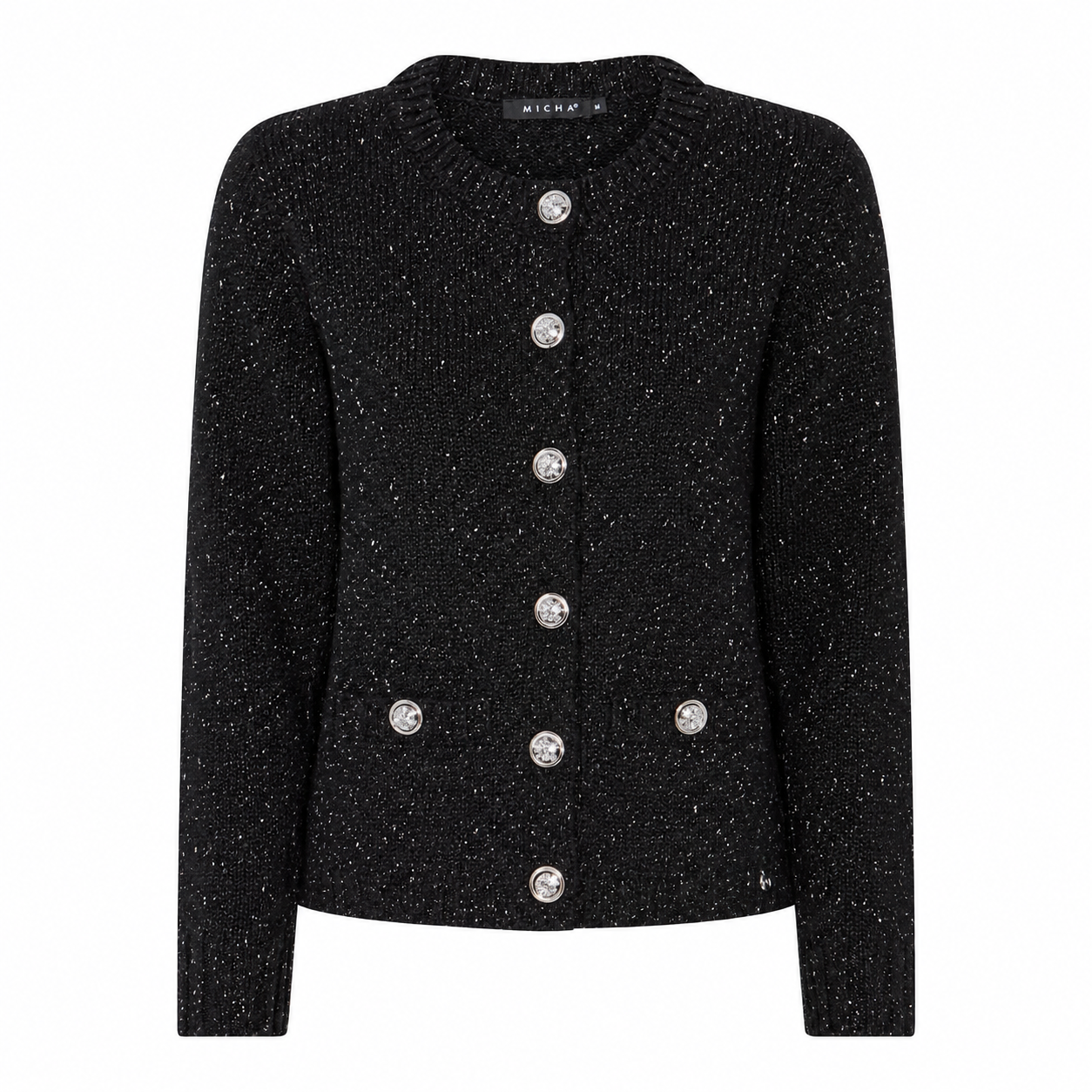 Black with silver lurex