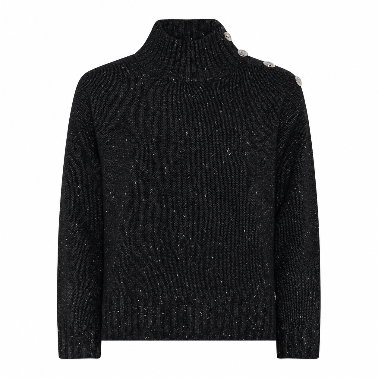 Black with silver lurex