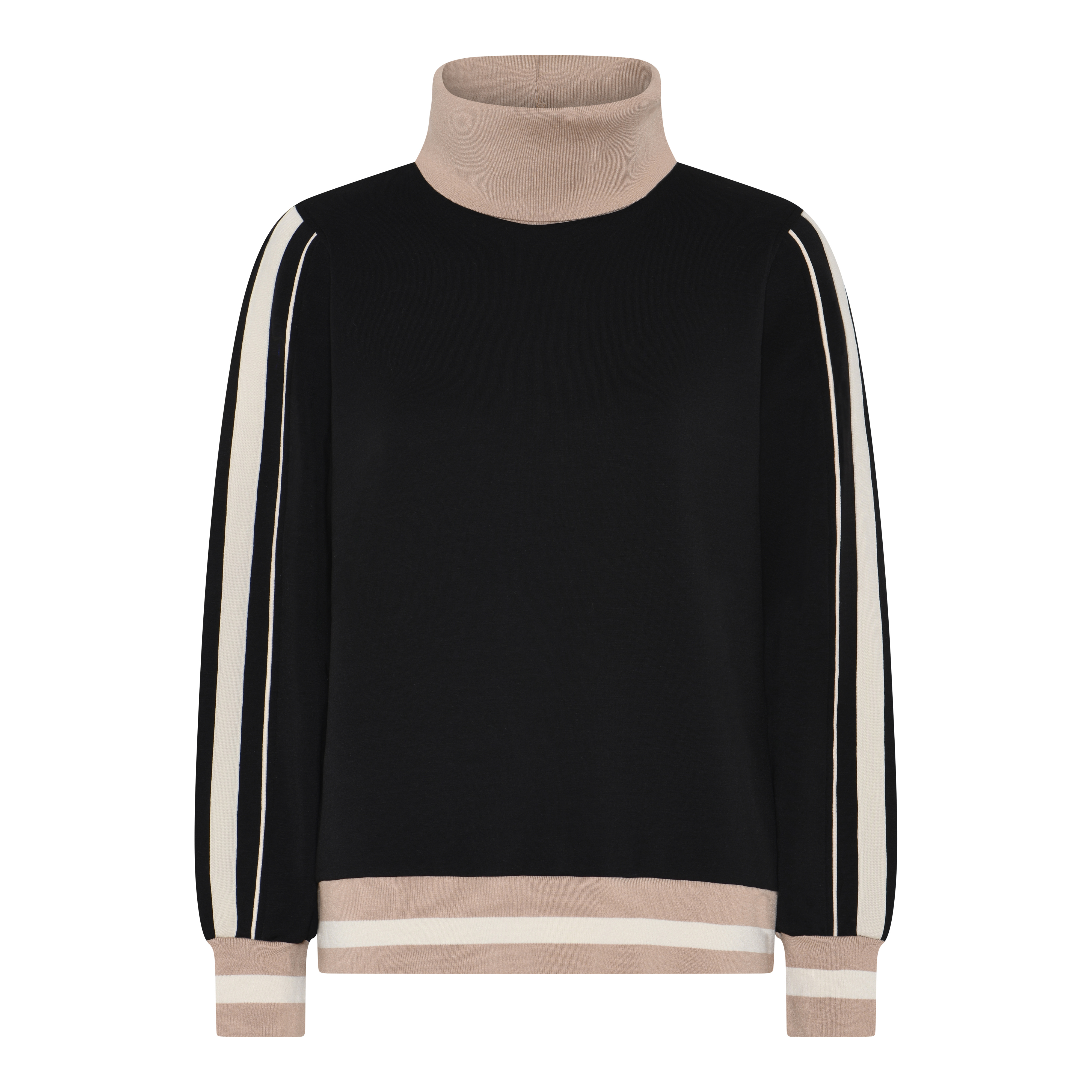 Black/Camel Melange/Offwh